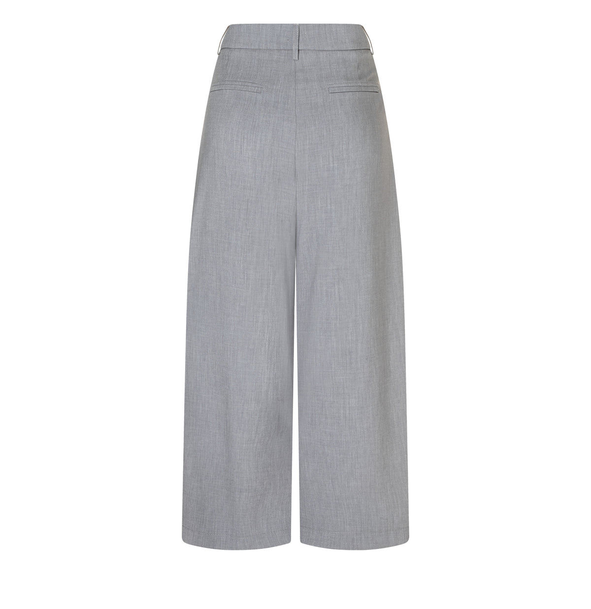 Light flannel trousers with a wool look. | BAILEY | smoke melange | Back view of bust