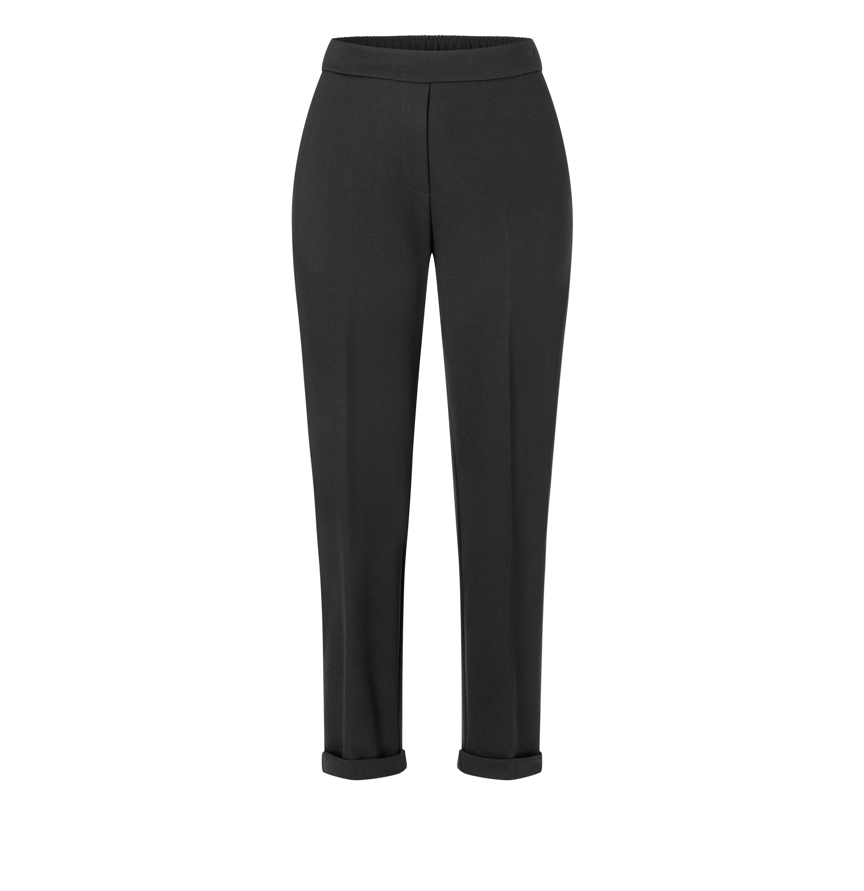 Slim, relaxed trousers made of light jersey. | CAMI | black | Front view of bust