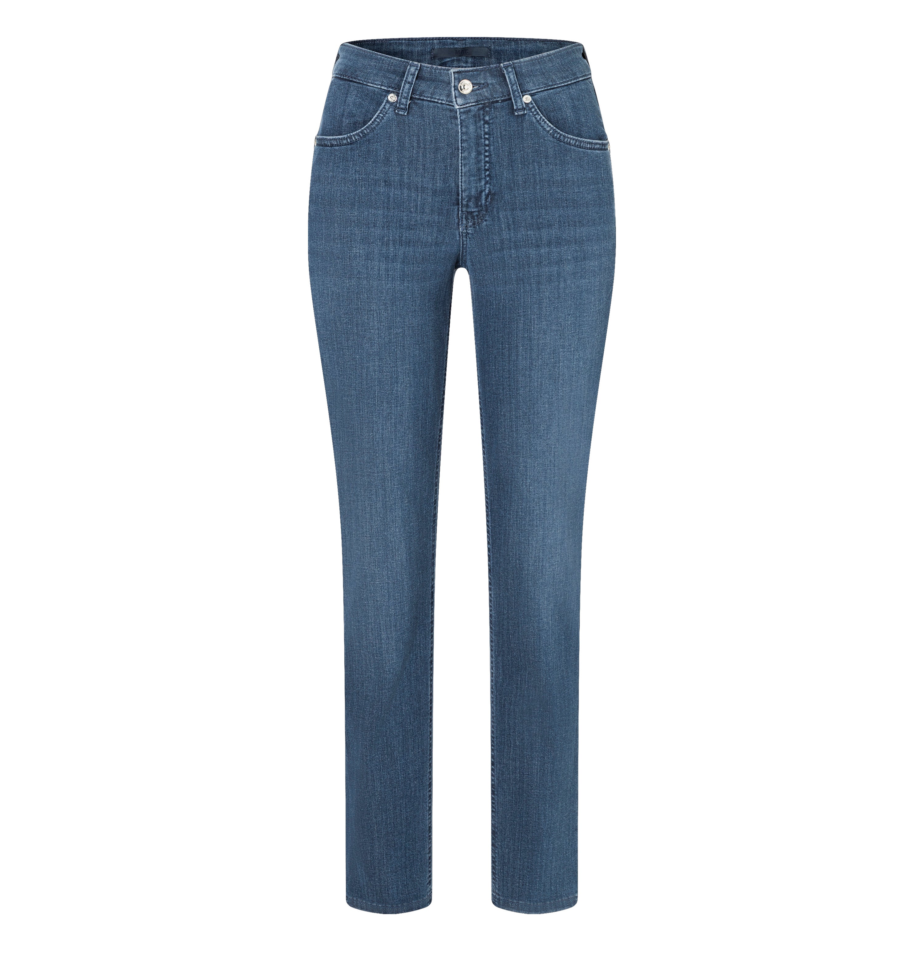  | MELANIE | trendy mid blue | Front view of bust