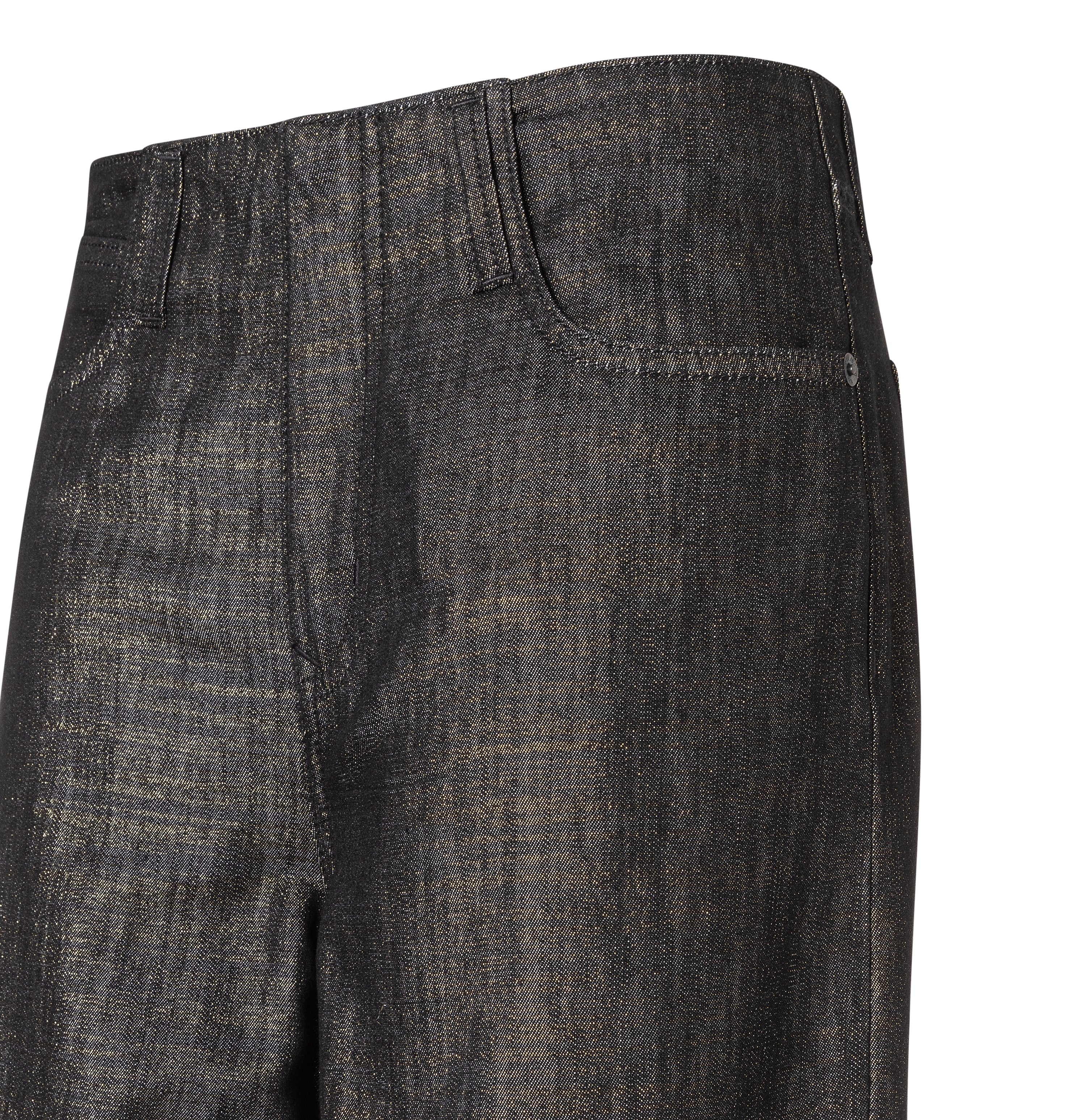 Wide Lurex jeans with a flowing look. | NAILA clean | fashion rinsed | Further detail of bust