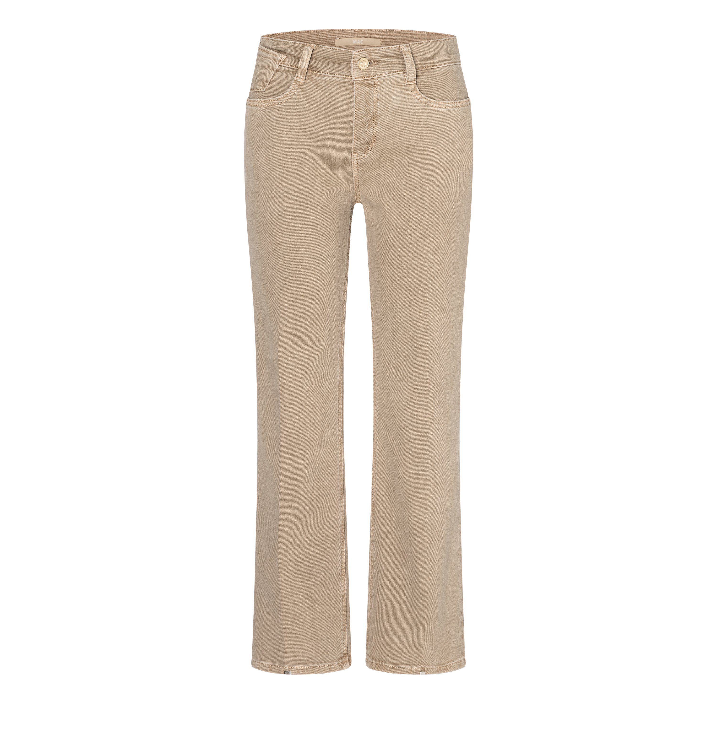 Flared jeans made of comfortable colour denim. | LAURA | string | Front view of bust