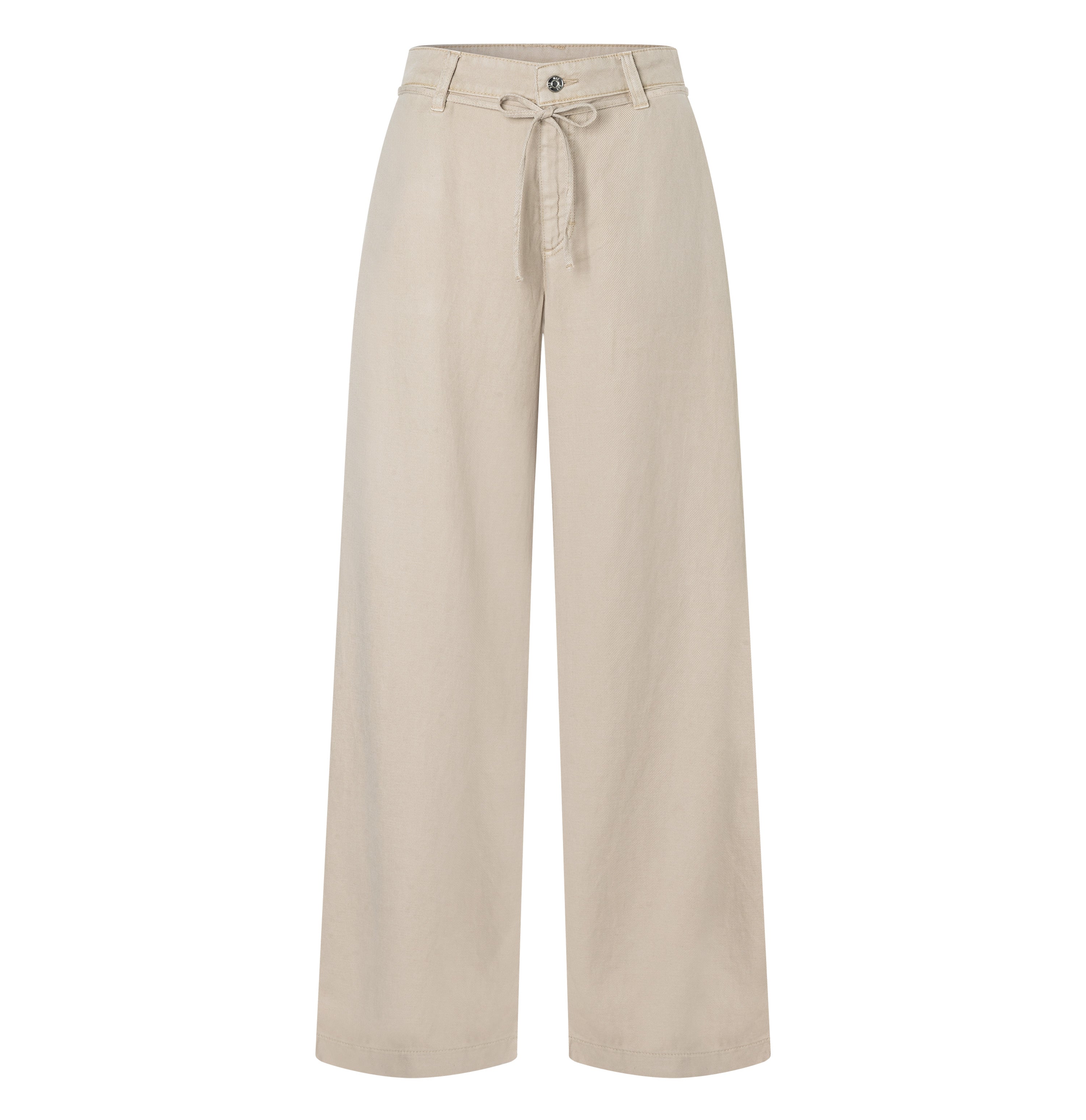 Wide fit in a linen-lyocell-cotton blend. | WENDY 2.3 | ivory PPT | Front view of bust