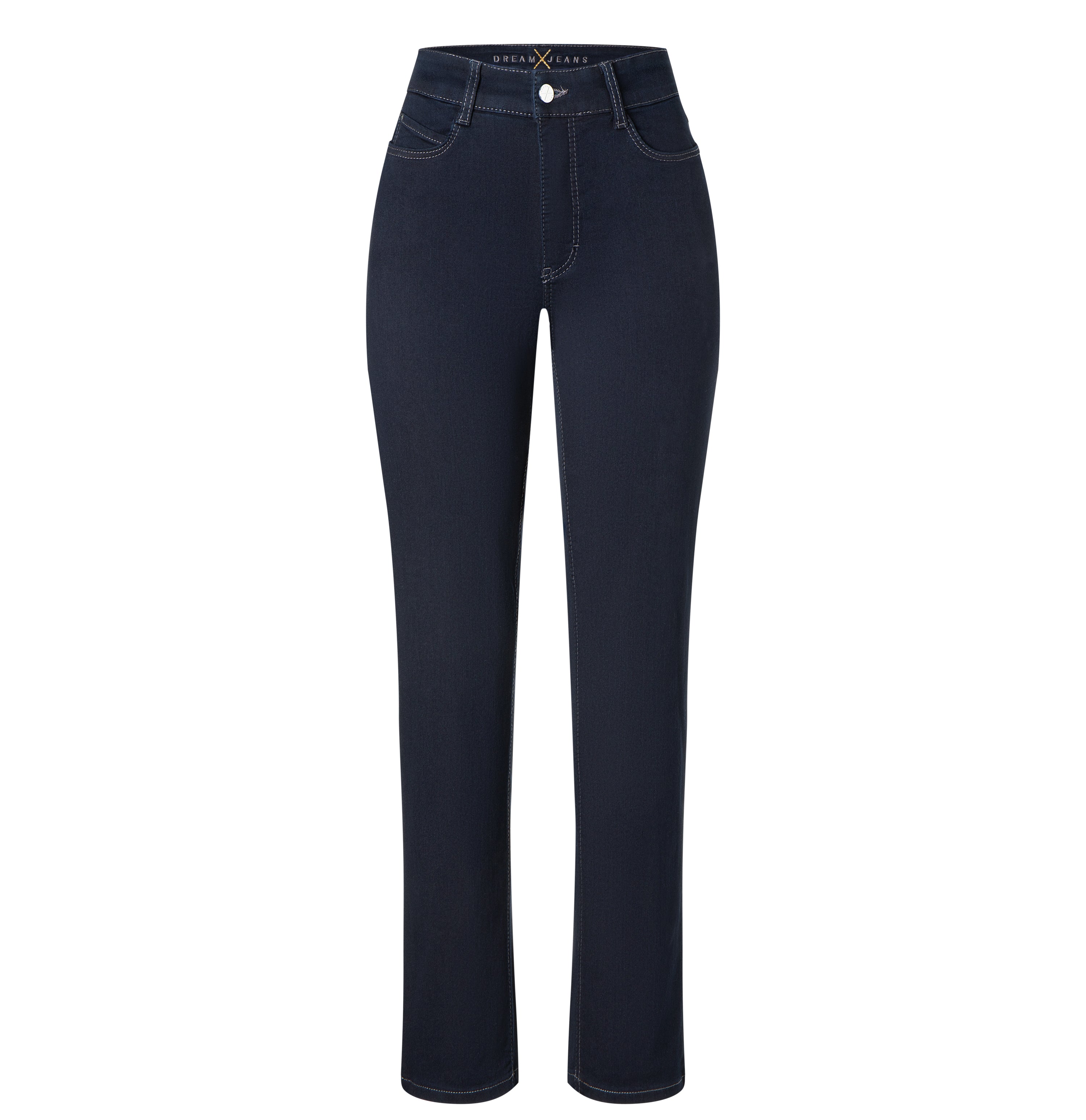 Slim fit with medium waist and maximum comfort thanks to high stretch denim with shaping effect | S-NAME | S-FBBZ | Front view of bust