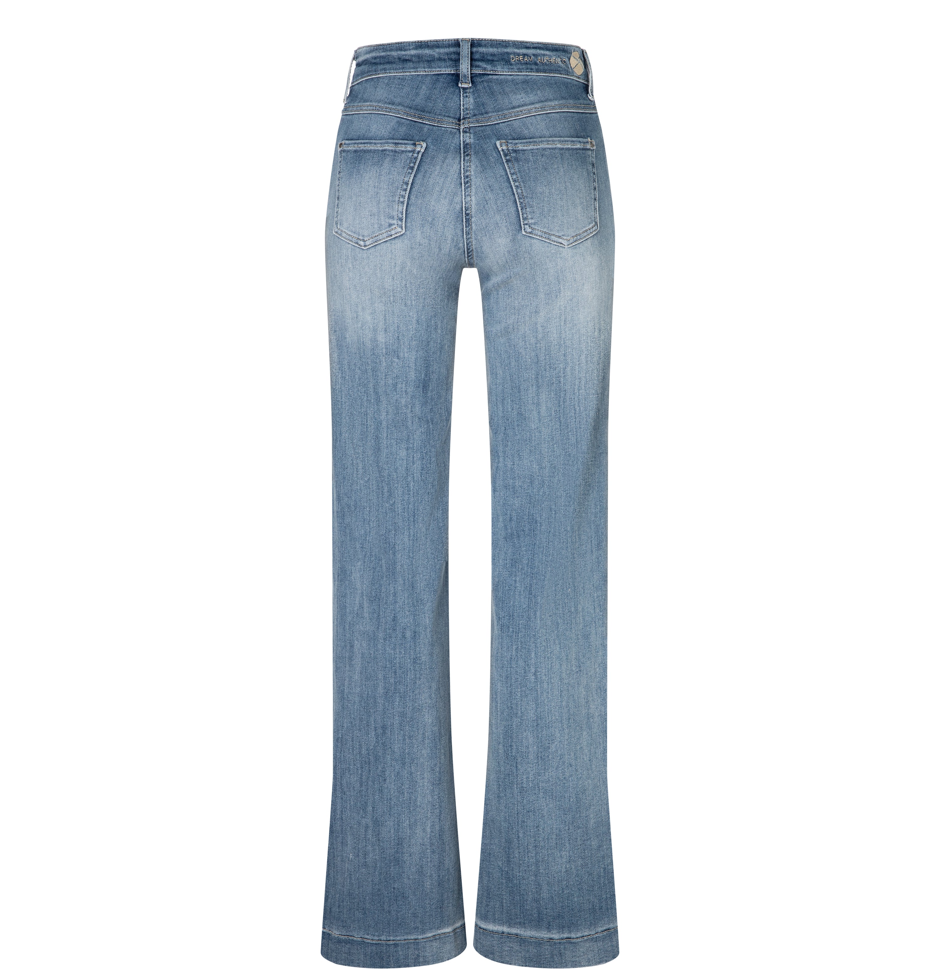 Wide shaping jeans with an authentic look. | S-NAME | S-FBBZ | Back view of bust