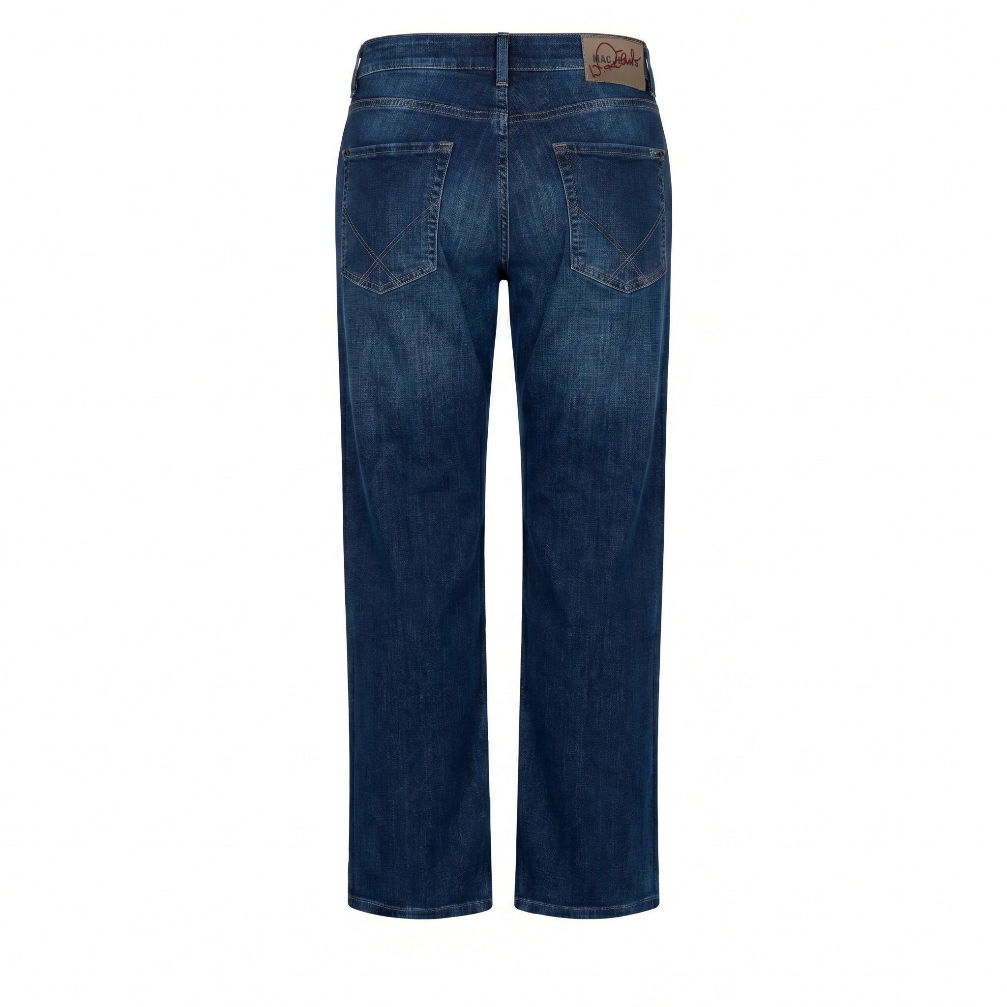 Walter Röhrl Limited Edition Jeans | GINA RACE straight | authentic mid indigo | Back view of bust