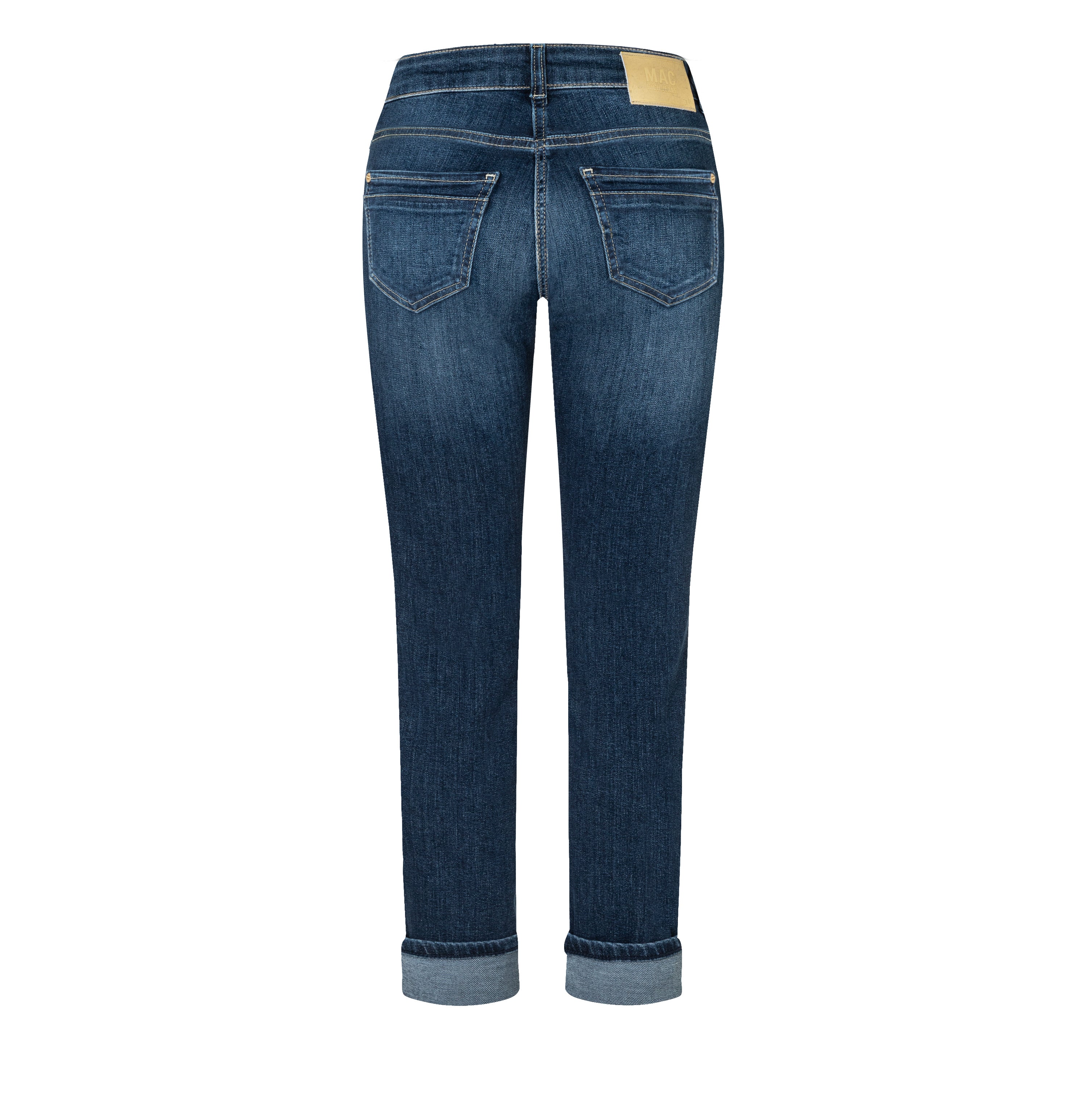 Slim jeans in a light cotton-lyocell blend. | RICH SLIM | authentic blue | Back view of bust