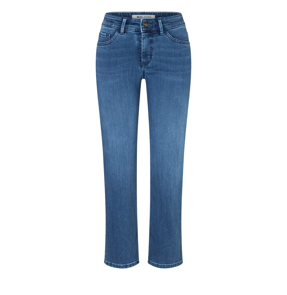  | CARRIE straight | simple mid blue used | Front view of bust