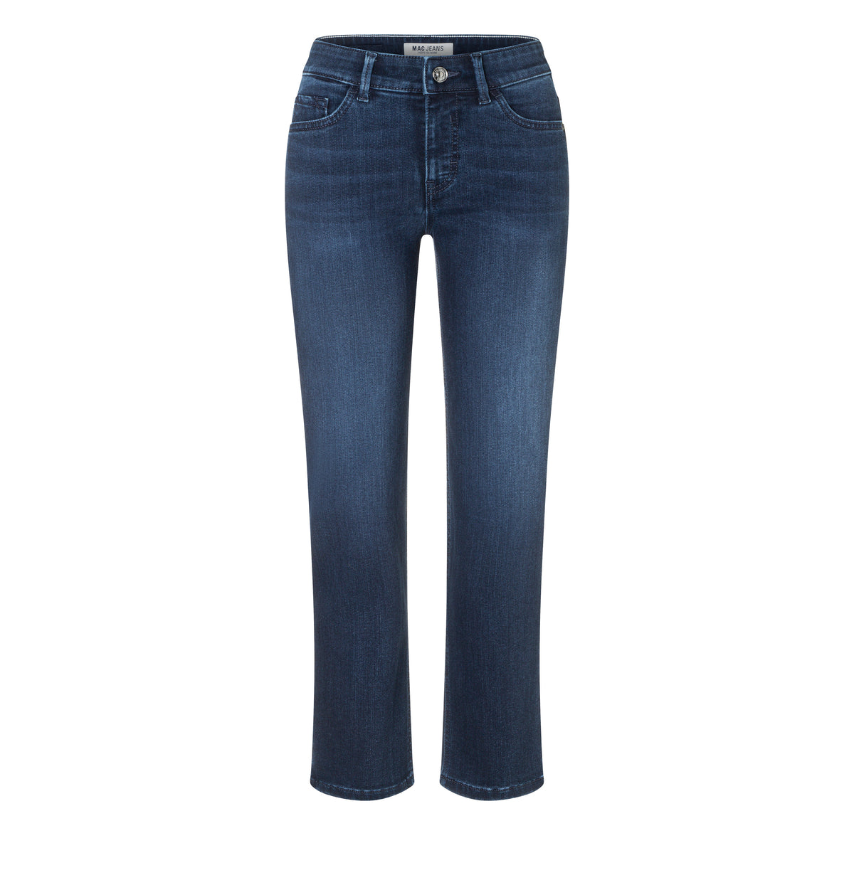  | CARRIE straight | deep dark wash | Front view of bust