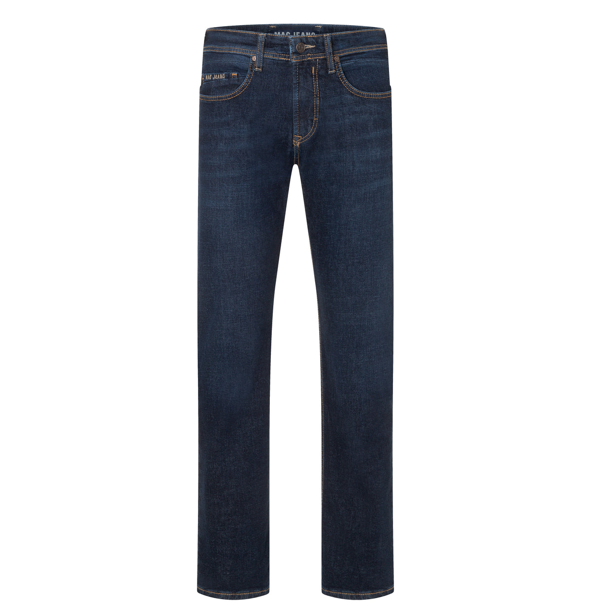 Regular fit with an authentic look. | Ben | dark vintage wash | Front view of bust
