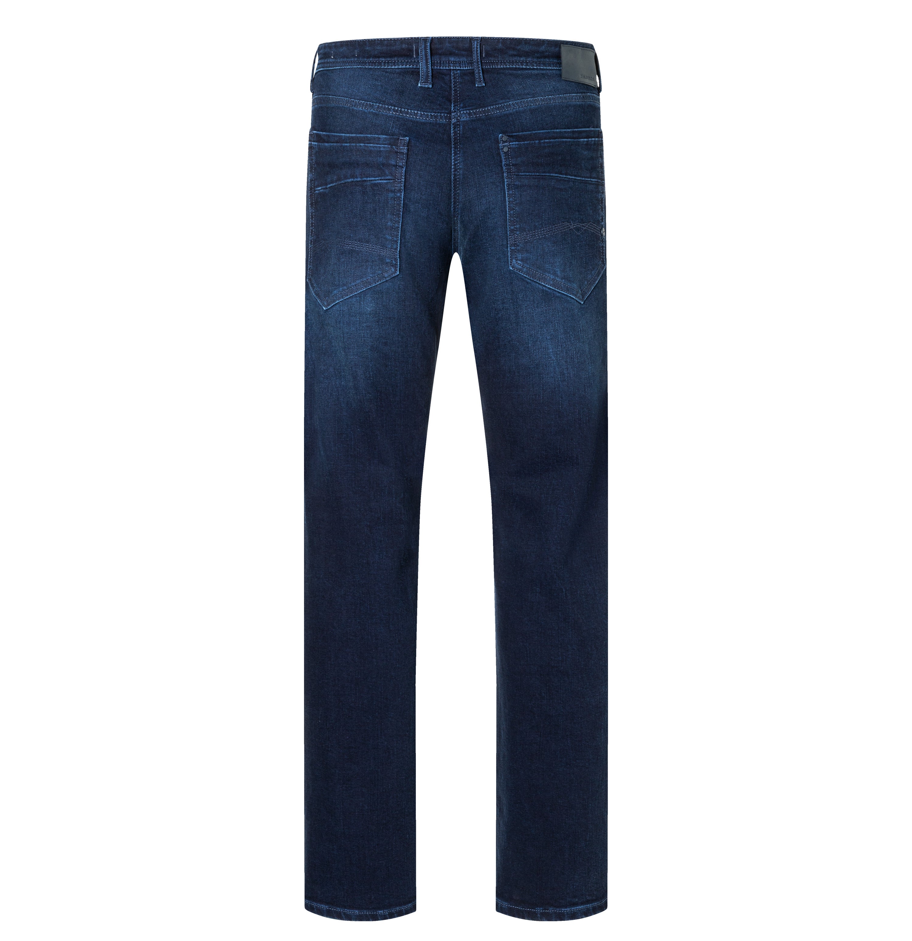 Regular fit with an authentic look. | Ben | blue od blue authentic wash | Back view of bust