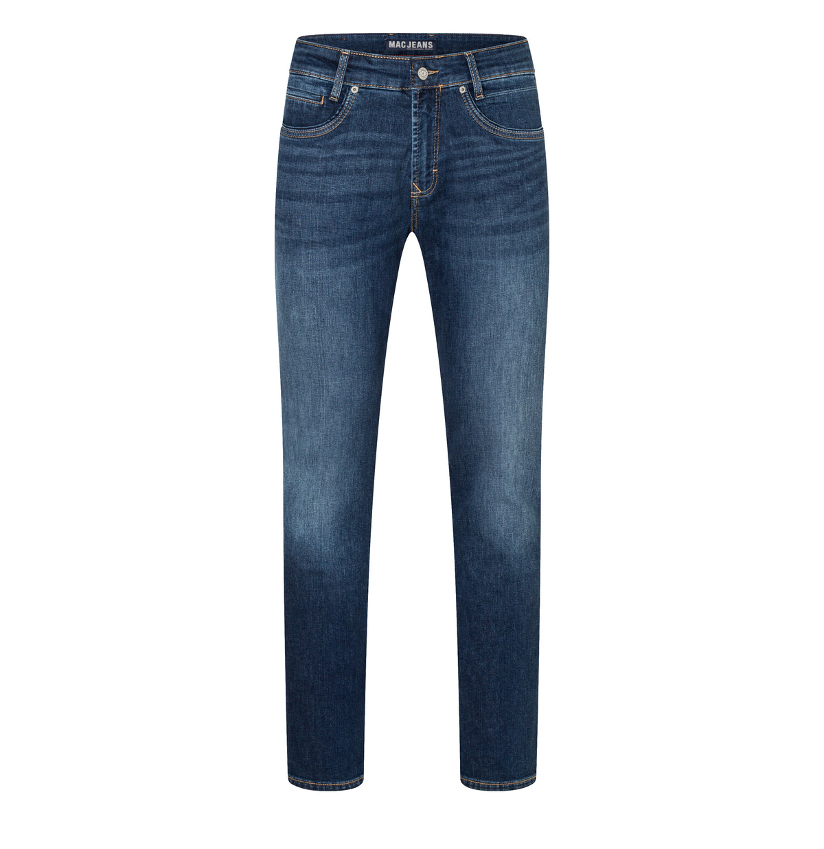 Slim driver jeans with a vintage look. | Arne Pipe | old legend wash | Front view of bust