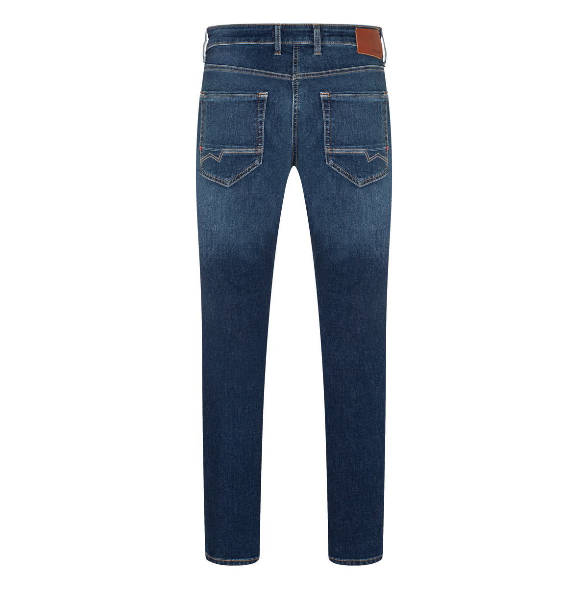 Slim driver jeans with a vintage look. | Arne Pipe | old legend wash | Back view of bust