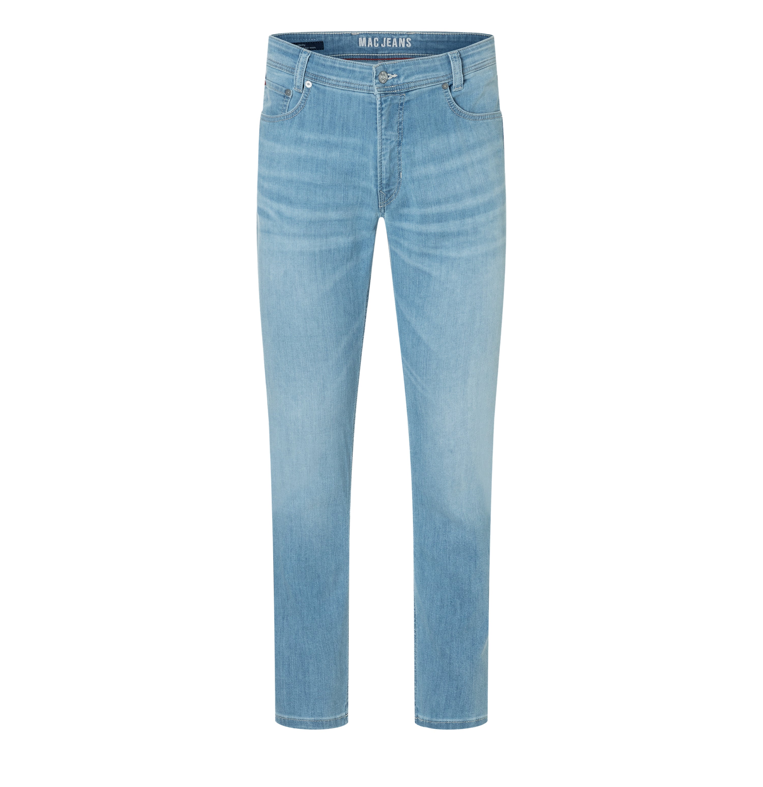Light driver jeans with high elasticity. | Driver Jeans | authentic sky blue | Front view of bust