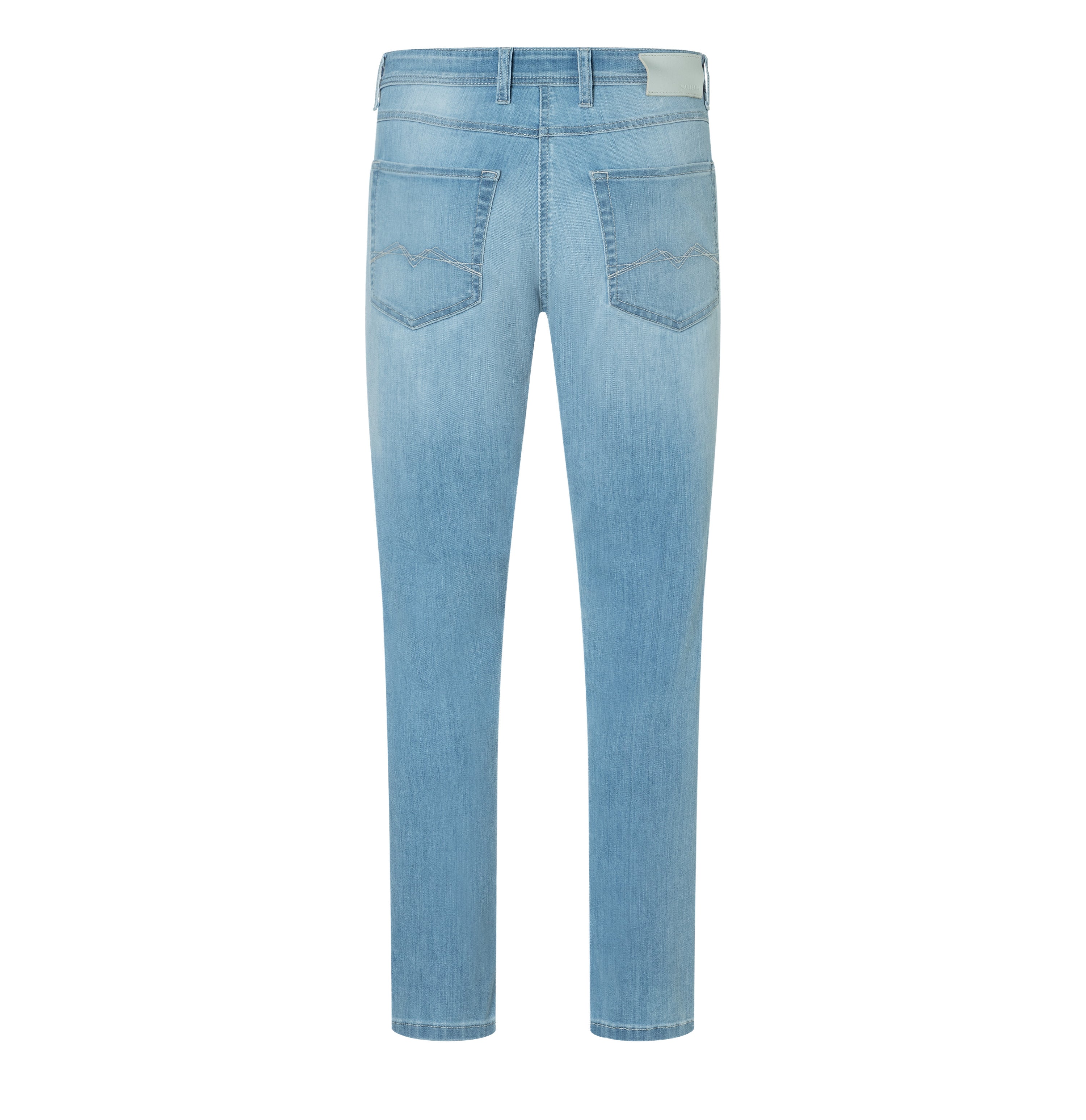 Light driver jeans with high elasticity. | Driver Jeans | authentic sky blue | Back view of bust