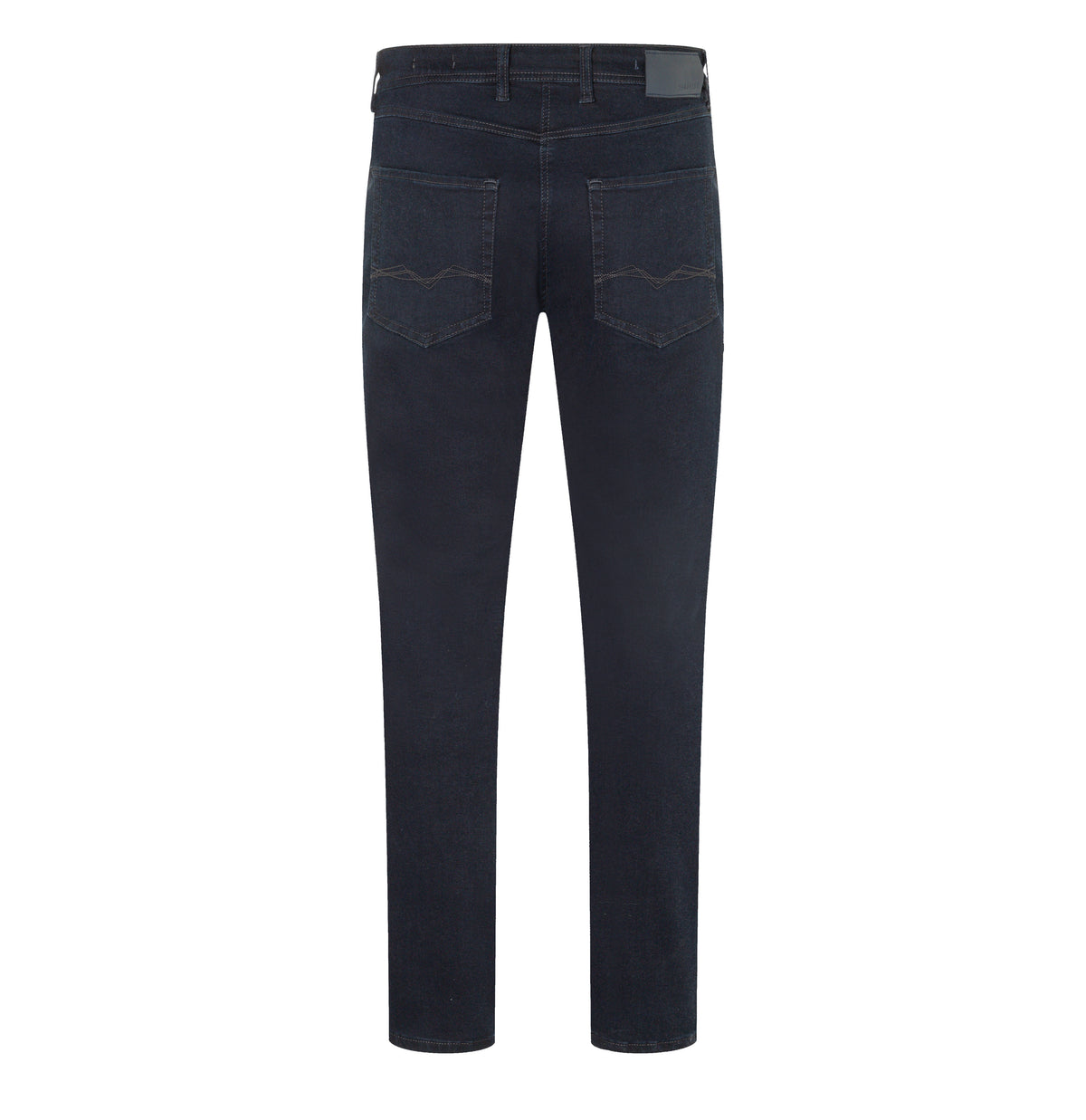 Ultimate driver’s jeans with a slim cut. | Driver Jeans | blue black | Back view of bust