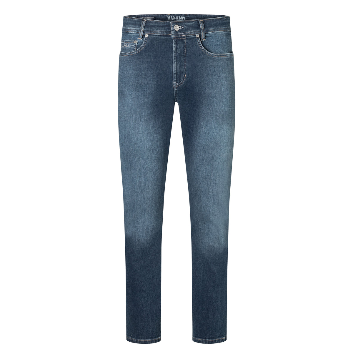 Walter Röhrl Edition | Driver Jeans | dark blue authentic wash | Front view of bust