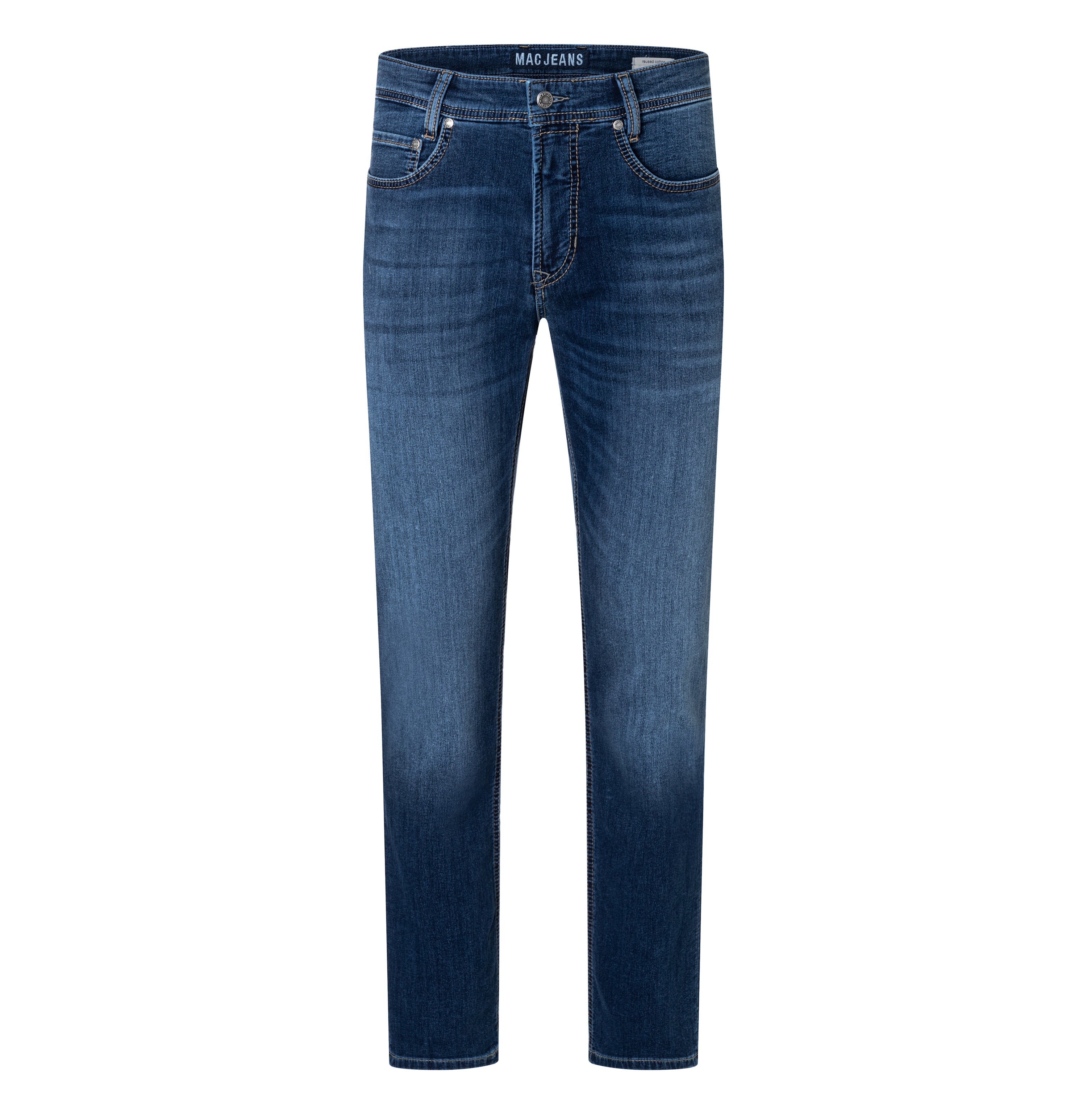 Sweat jeans with a modern fit. | Jog'n Jeans by MAC | light authentic used | Front view of bust