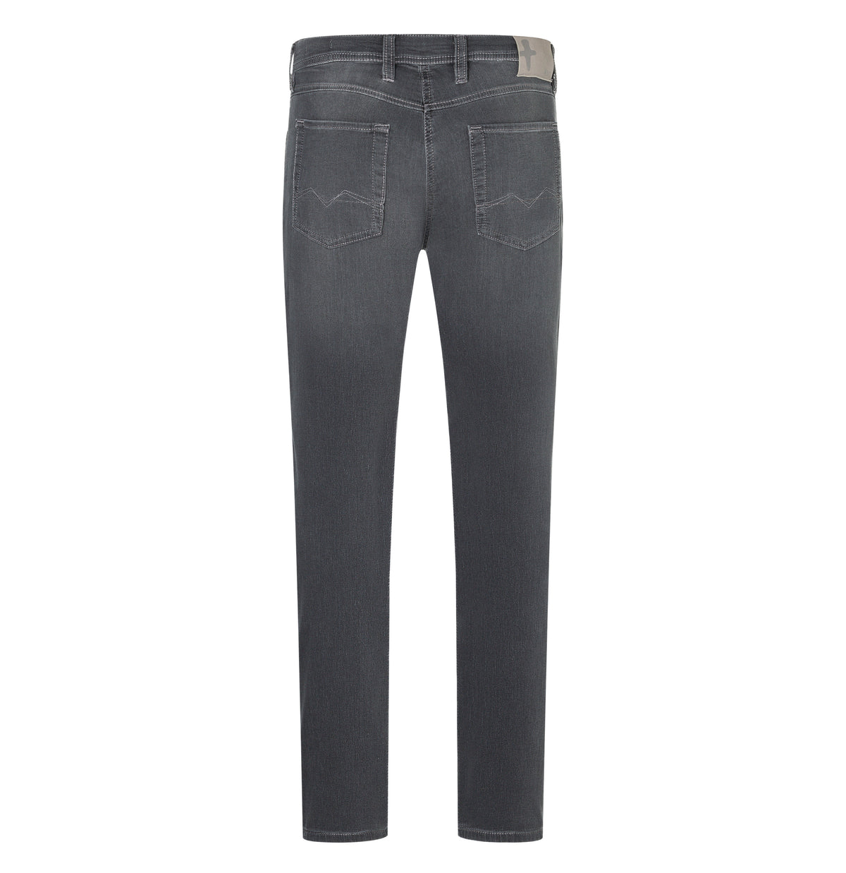 Modern fit made from soft sweat denim. | Jog'n Jeans by MAC | grey used | Back view of bust