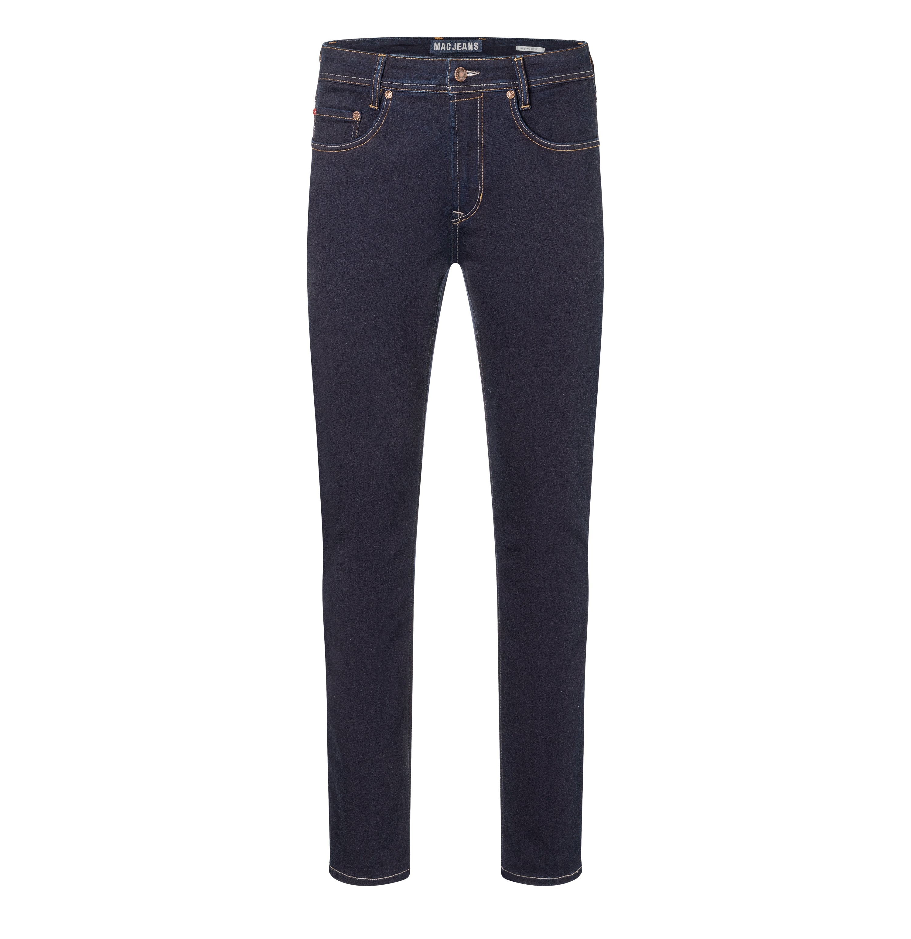 Authentic jeans made of soft sweat denim. | S-NAME | S-FBBZ | Front view of bust
