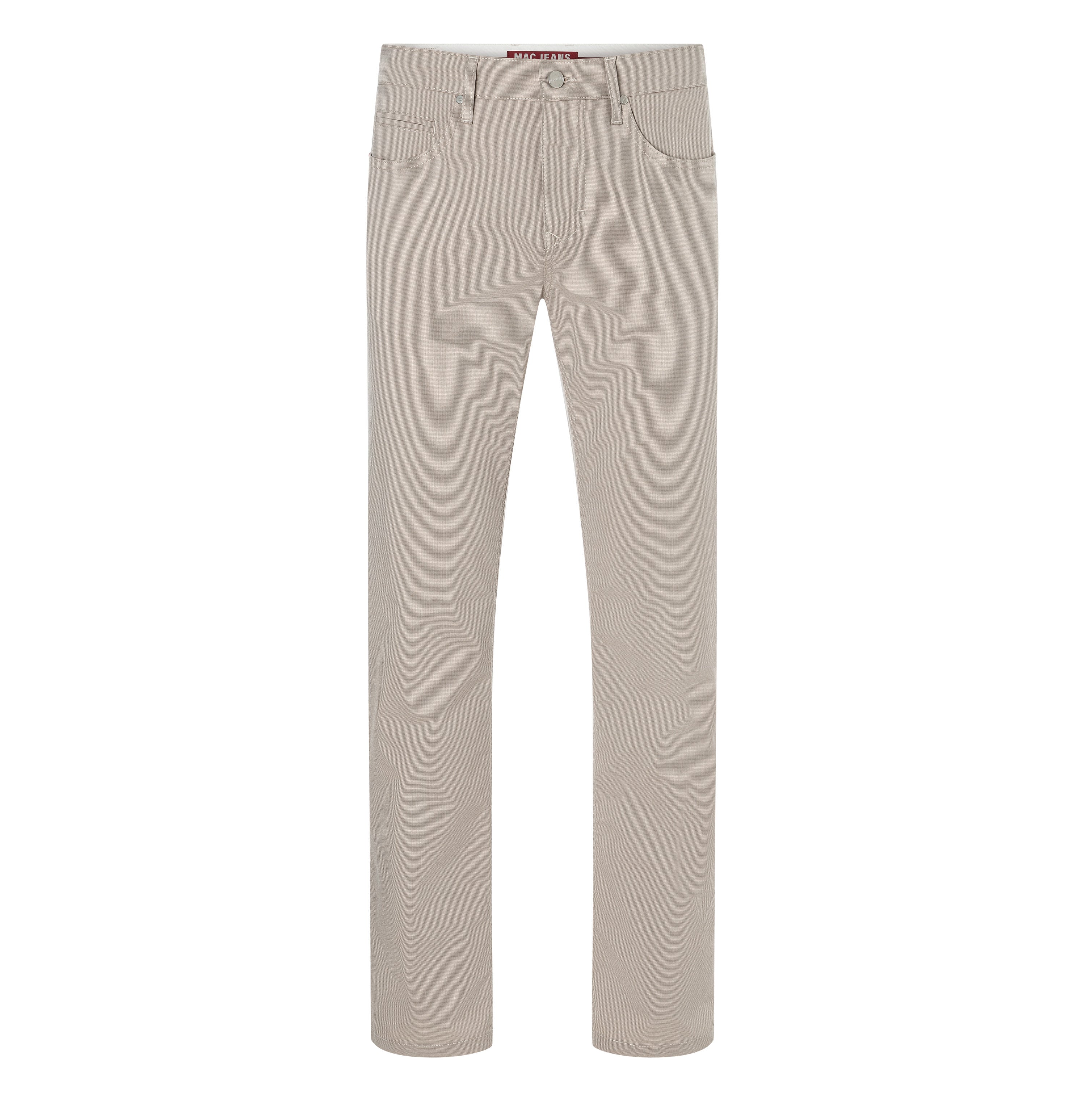 Modern fit in a light melange material. | Arne | smoothly beige | Front view of bust