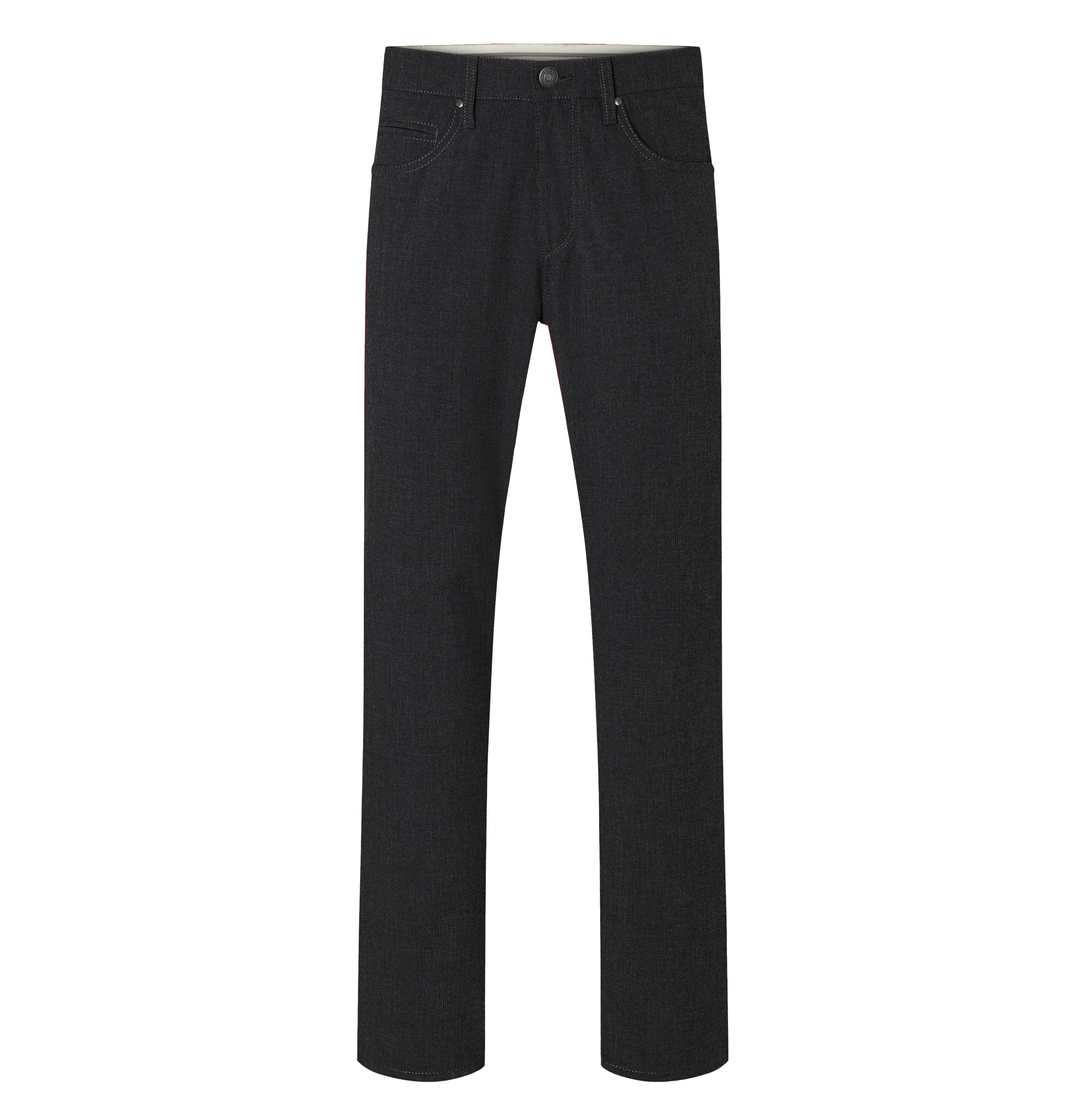 Travel trousers made of bi-stretch material, suitable for the office. | Arne Travel | black | Front view of bust