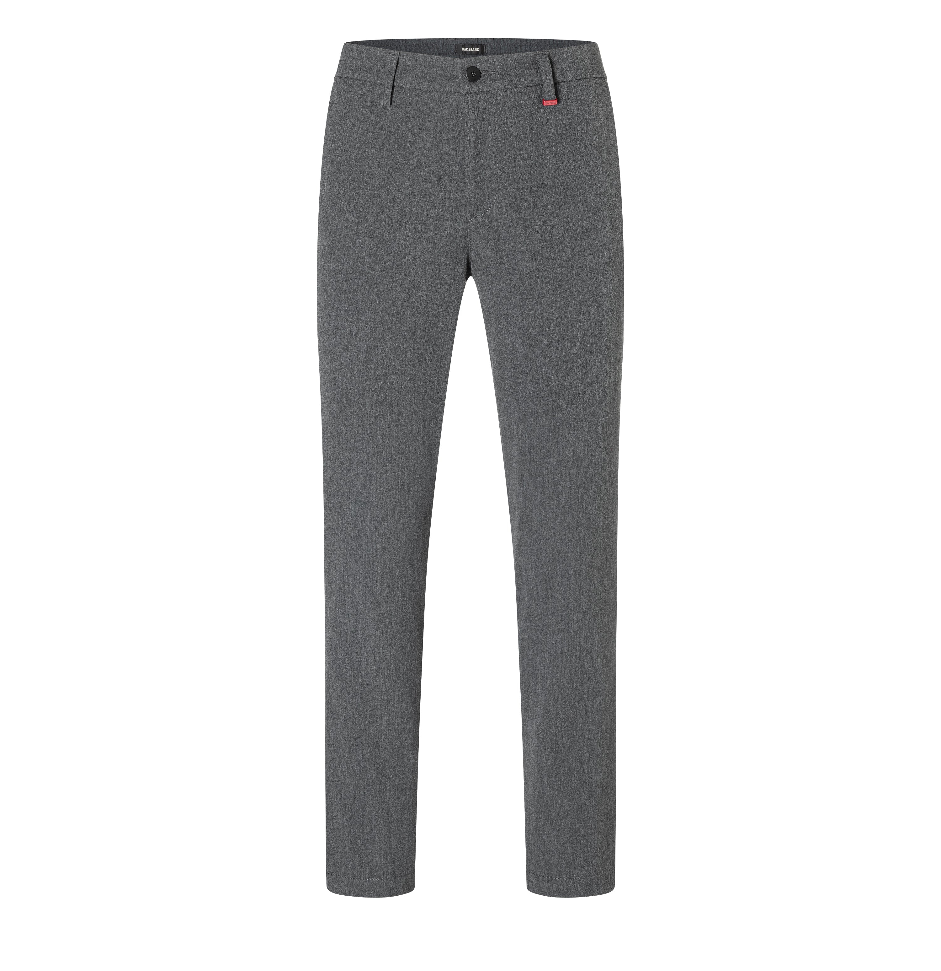 Traveller chino made of CARBONIUM® gabardine. | Traveller | grey stone | Front view of bust
