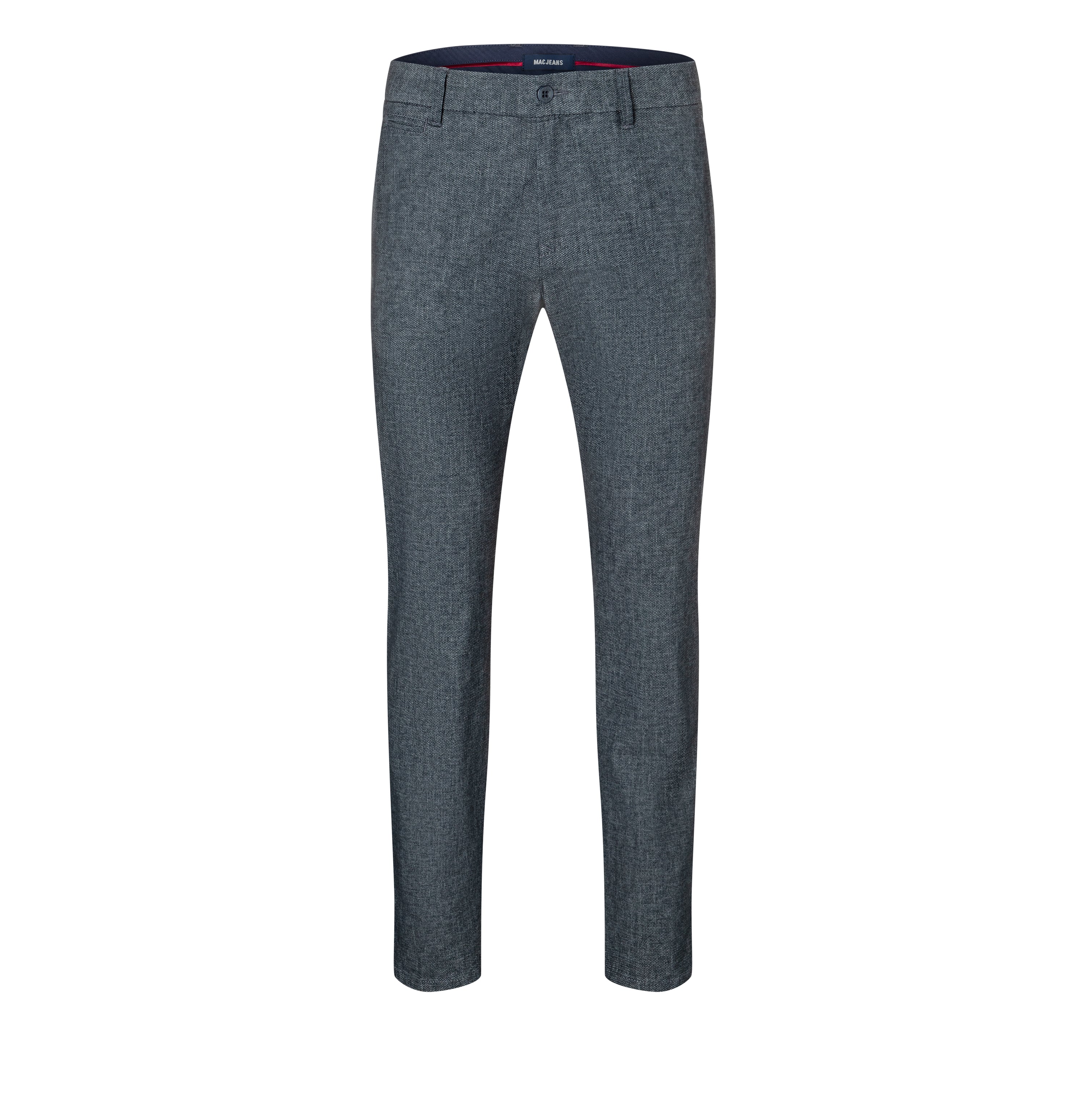 Chino in a finely patterned flannel material. | S-NAME | S-FBBZ | Front view of bust