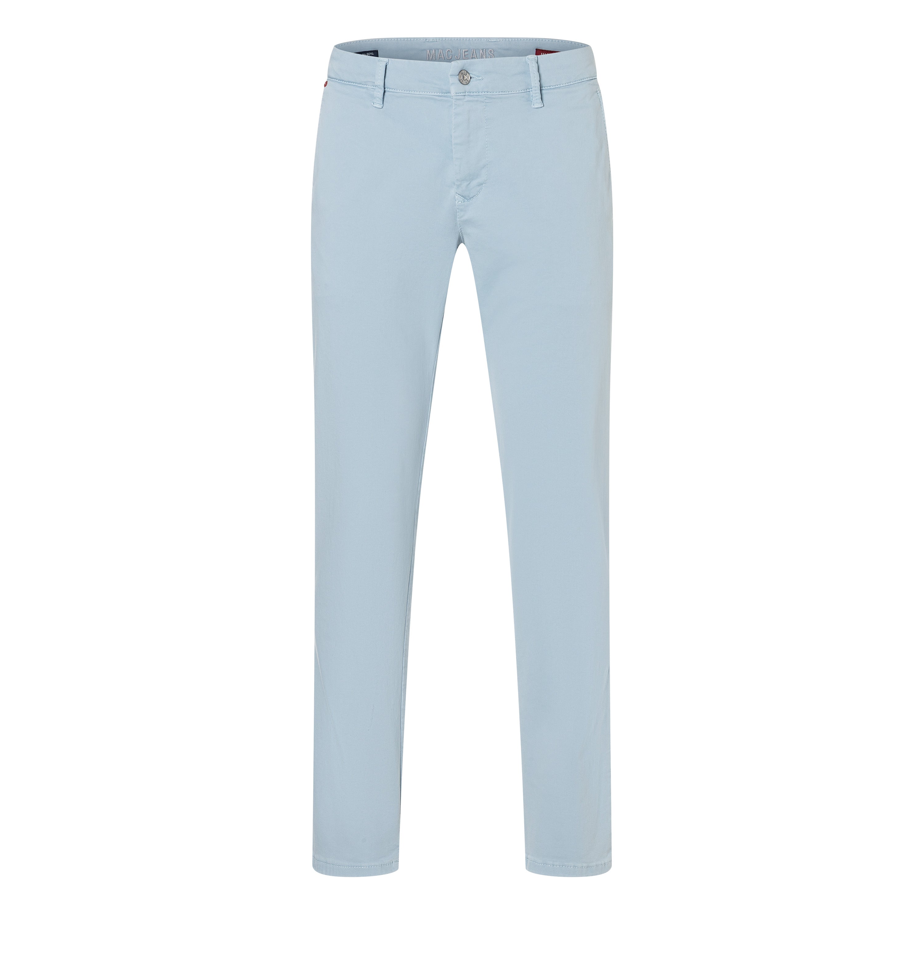 Ultimate driver pants in a chino design. | Driver Pants | blue fog | Front view of bust
