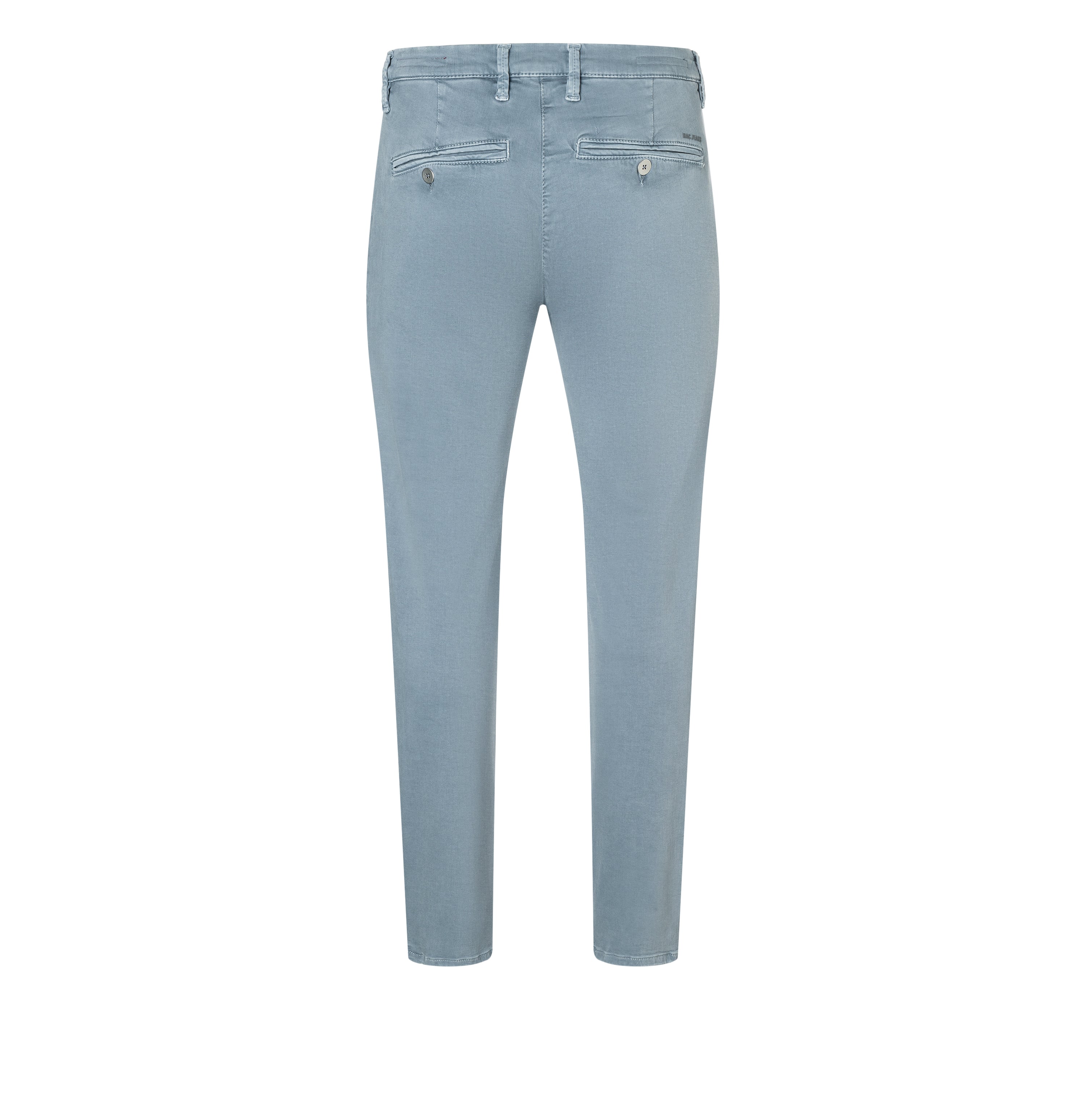 Comfortable ultimate driver pants in a chino design. | Driver Pants | steel blue | Back view of bust