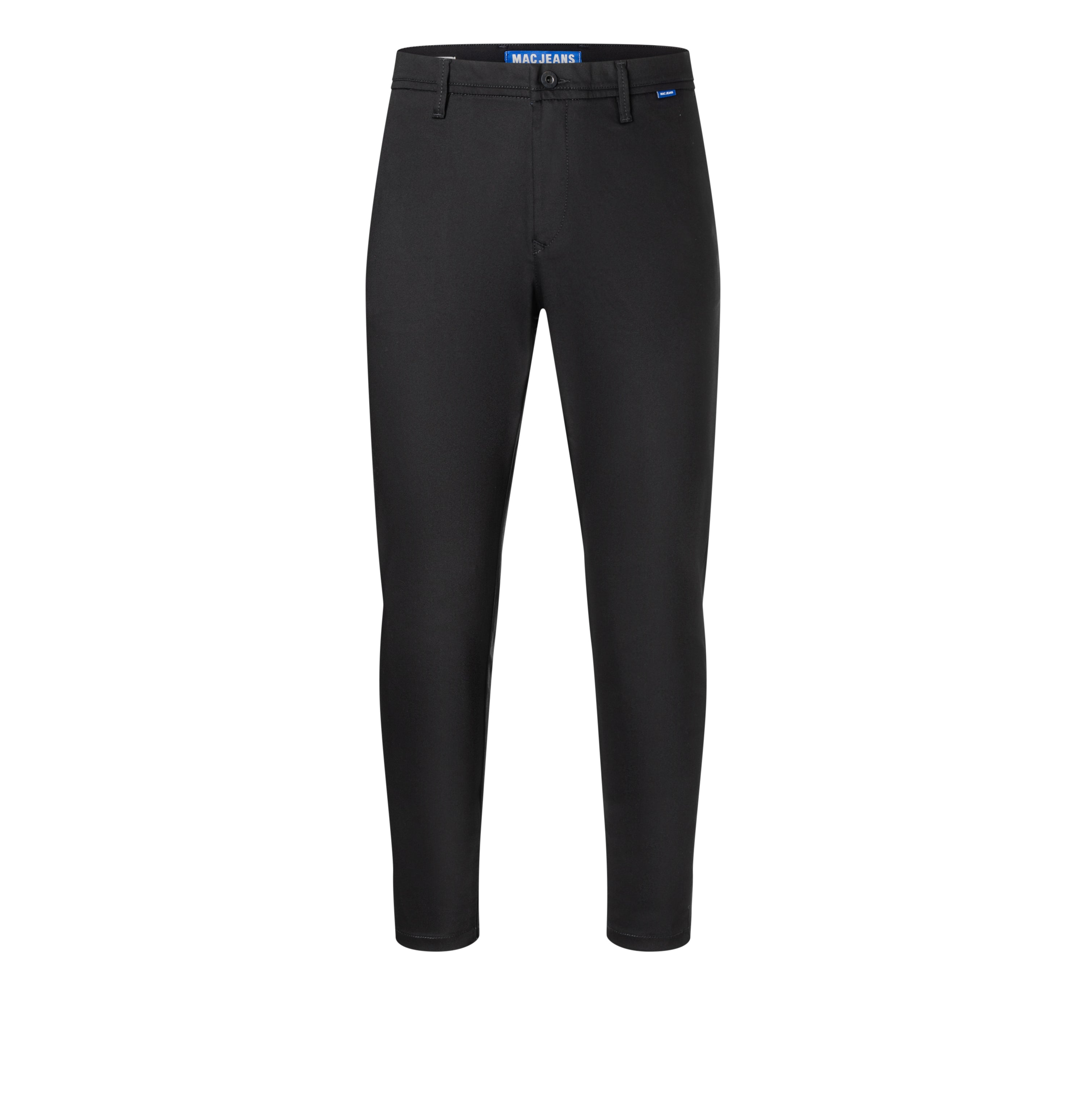 Tapered chino made of satin stretch. | S-NAME | S-FBBZ | Front view of bust