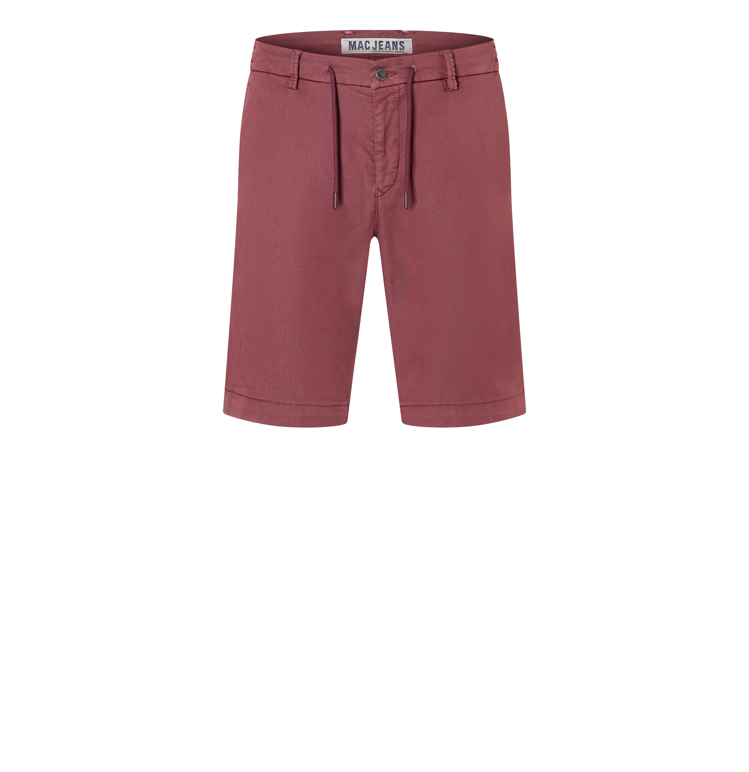 Chino Bermuda made of light sweat denim. | Jog´n Short | wild ginger | Front view of bust