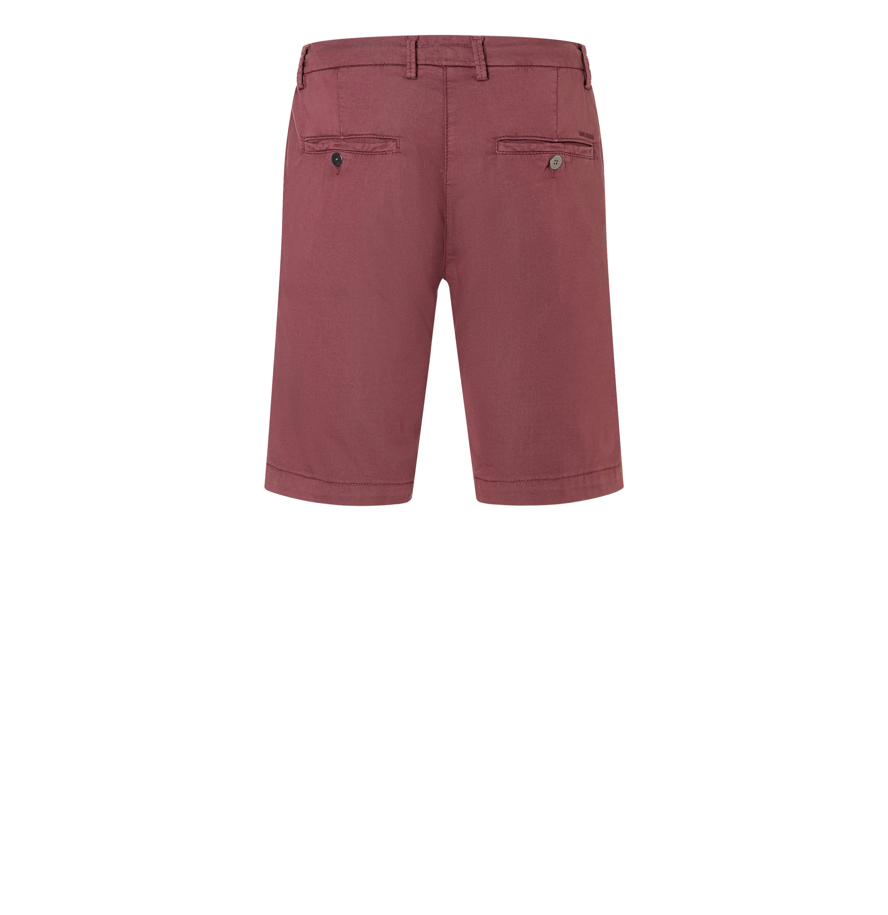 Chino Bermuda made of light sweat denim. | Jog´n Short | wild ginger | Back view of bust